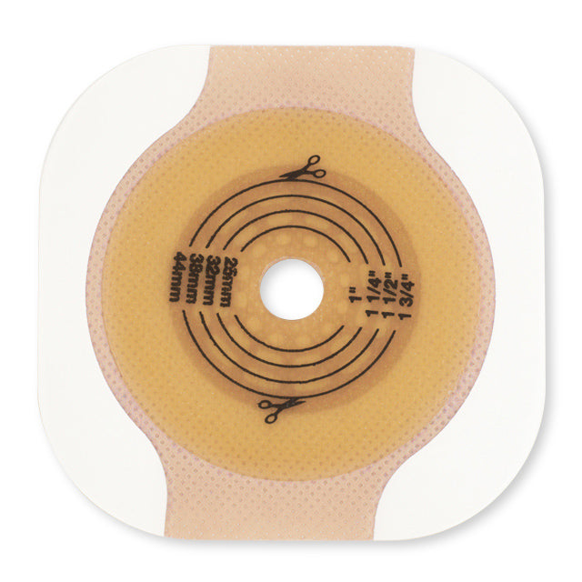 CeraPlus Pouch 2-Pcs  Cut-To-Fit 2 1/4" Flat Skin Barrier W/Tape Border < 1 3/4" STO BX/5