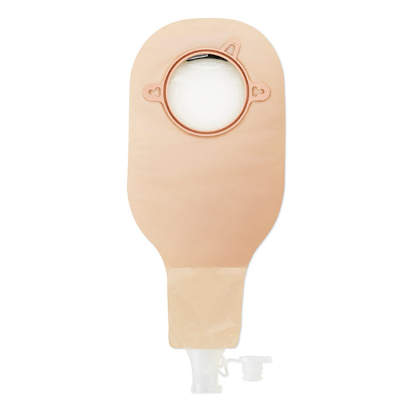 Hollister High Output 2/PCS Drainable Pouch-Soft Tap Closure Transparent W/Filter 2 3/4" (70MM) BX/10