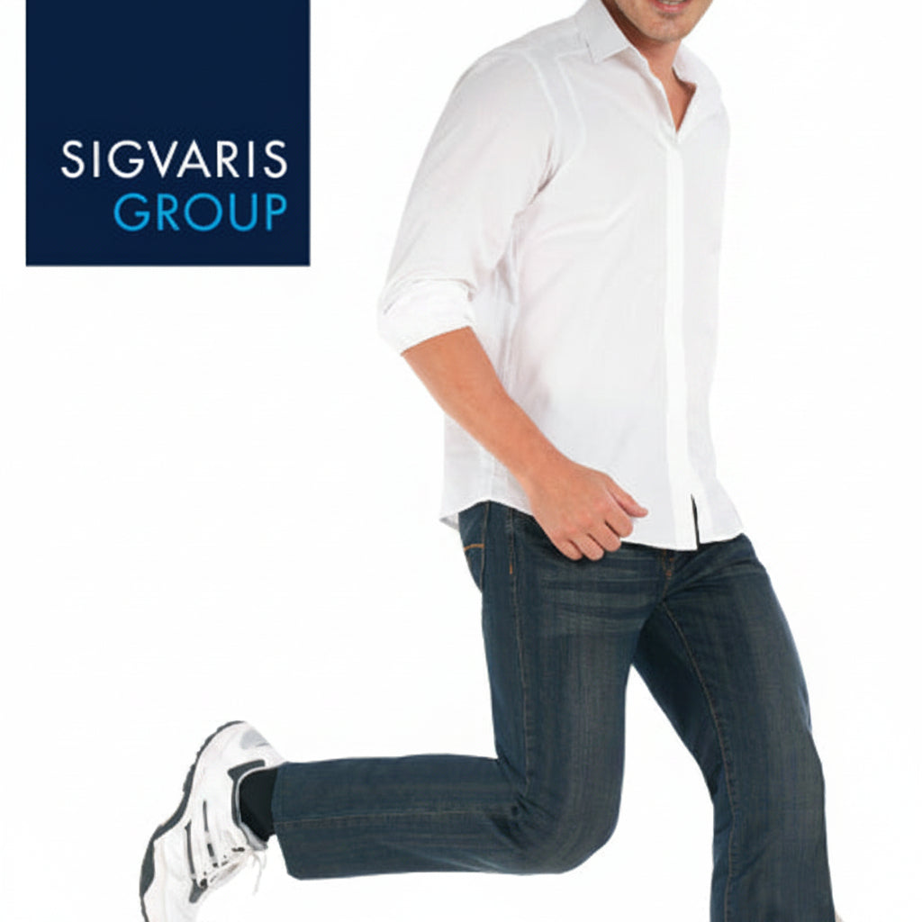Men's Casual Cotton Calf Khaki Large 11½ - 14, 15-20mmHg