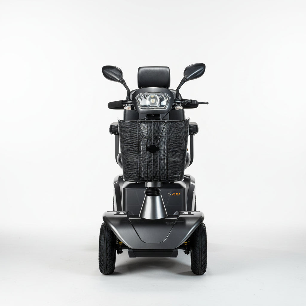Sunrise Fortress S700 4-Wheel, Luxury Performance  Scooter, Carbon Grey Metallic