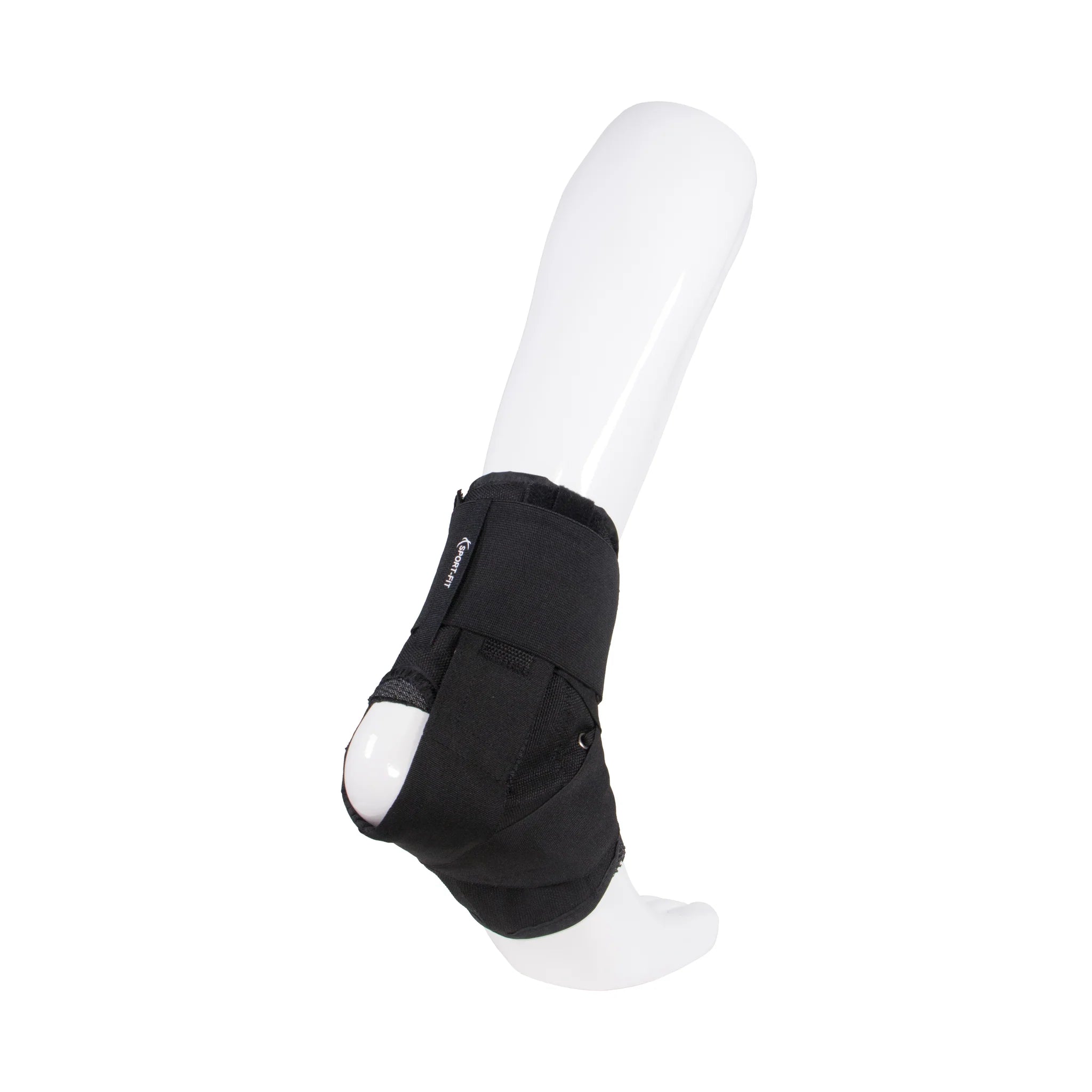 Lace-Up Ankle Stabilizer Brace W/Adjustable Criss-Cross Strap Black L (13-14")