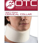 3" Soft Foam Cervical Collar Minimum Support Brace Large (17.5-19.5") White Latex-Free