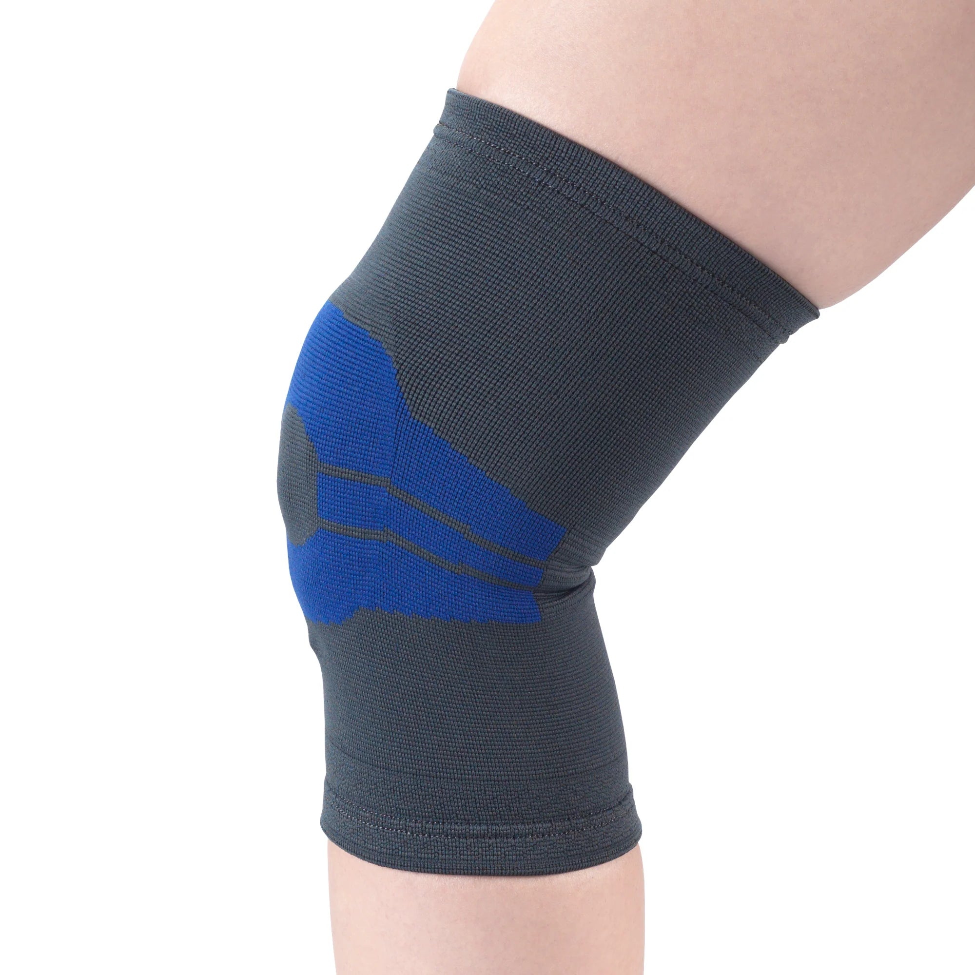 Knee Support Brace W/Compression Gel Insert, Medium Support, Charcoal XL (18-19")