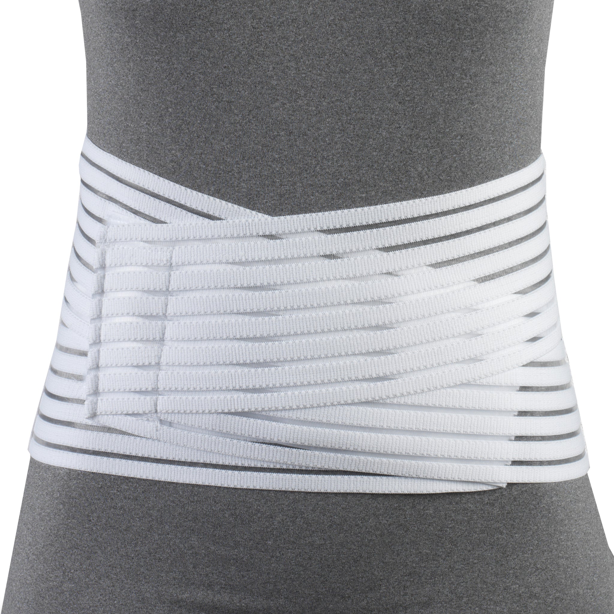 Lightweight Lumbosacral Support Brace Medium (33-36") 7" Back 4 1/2" Front White W/Flex