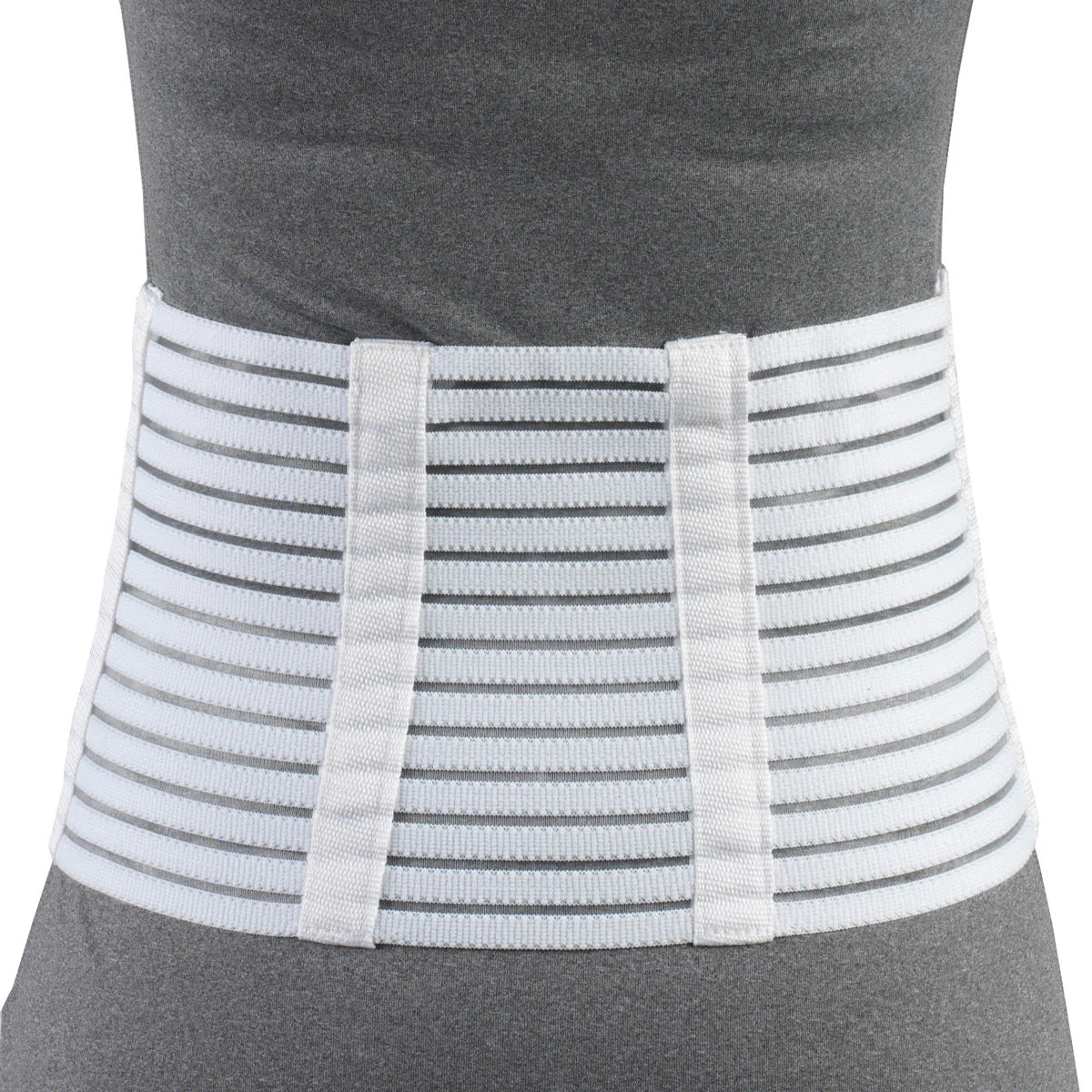 Lightweight Lumbosacral Support Brace Medium (33-36") 7" Back 4 1/2" Front White W/Flex