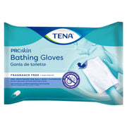 TENA ProSkin Bathing Glove, Premoistened Wipe, Unscented, 2-Sided Pre-Moistened Heatable 5 count