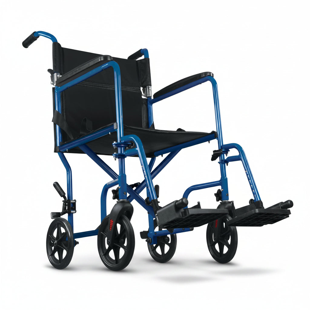 Drive Hugo Transport Chair 19" Blue