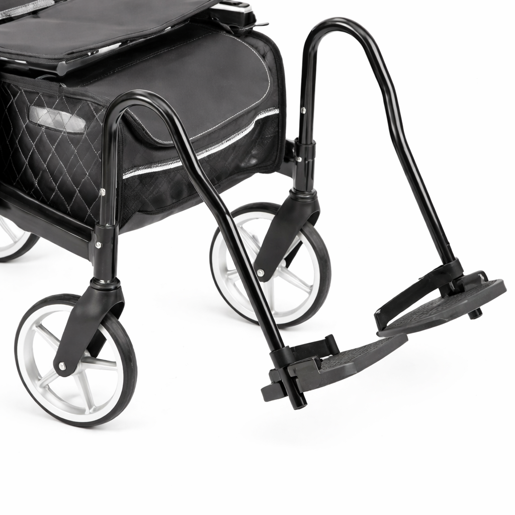 Footrest For Stella Rollator-Black - Rental