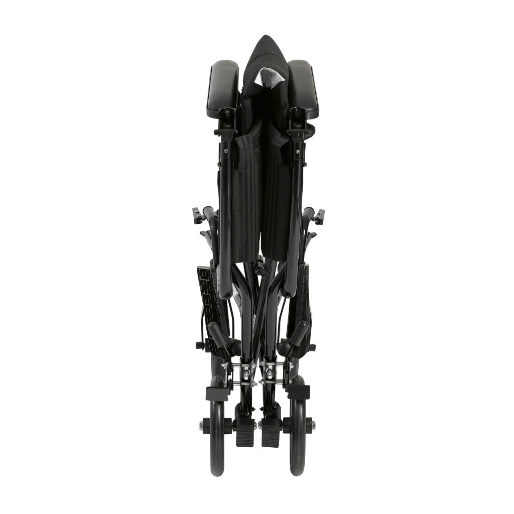 Aluminum Transport Chair 19" Black