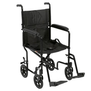 Aluminum Transport Chair 19" Black - Rental