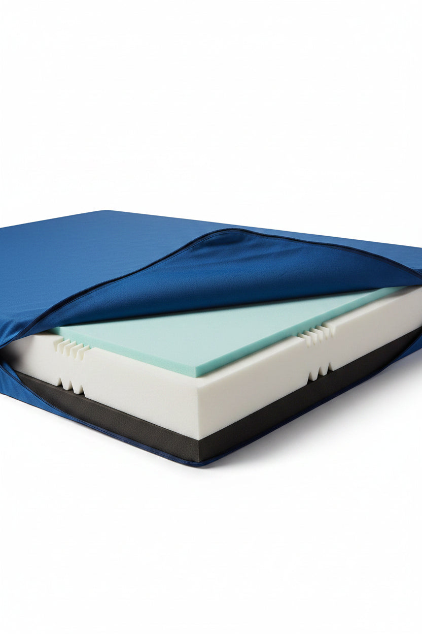 Align Mattress W/SRT (Shear Reduction Technology) HR Foam (Bolster + Raised Sleep Surface) 36X80X7"