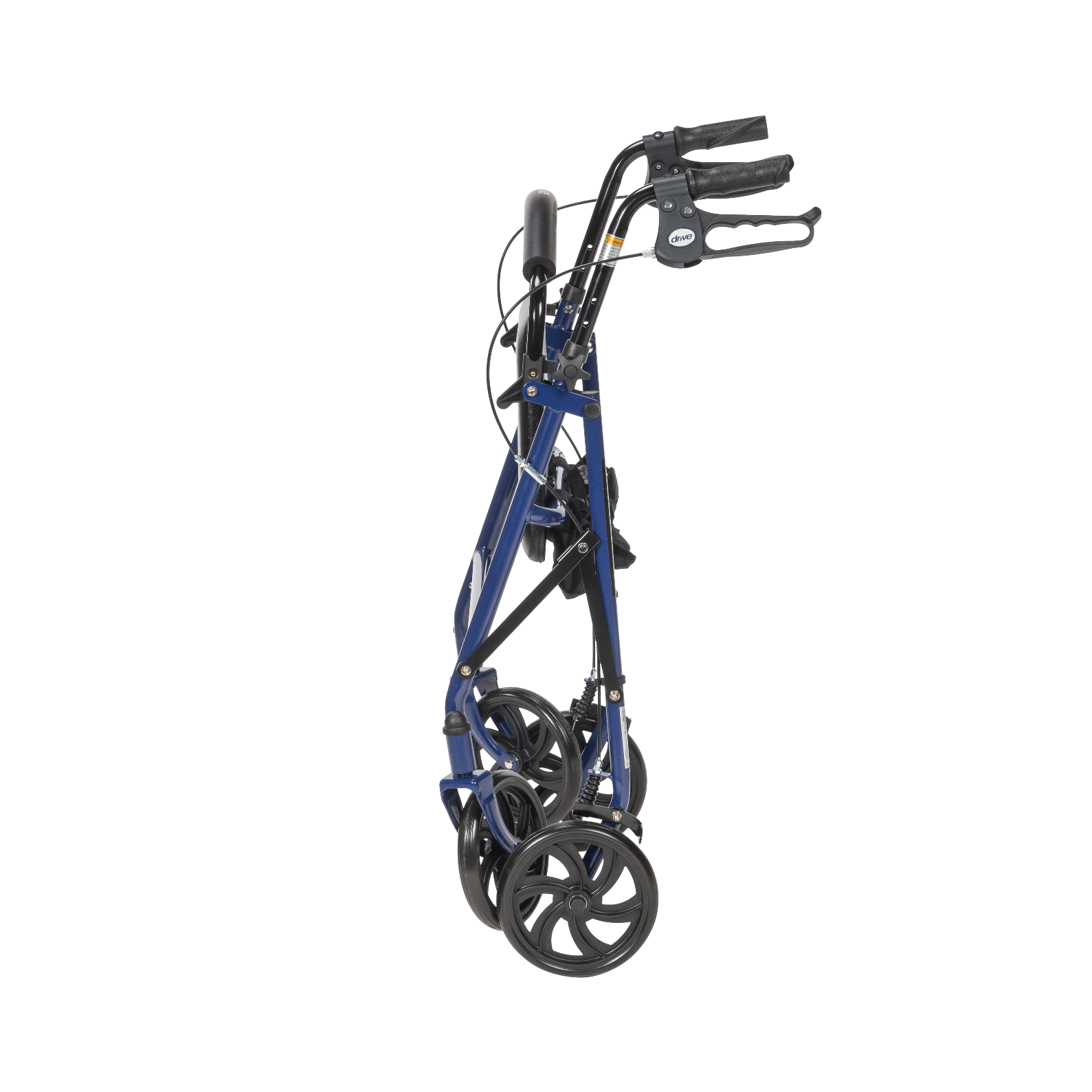 Durable 4 Wheel Rollator 7.5" Casters And Loop Locks, Blue - Rental