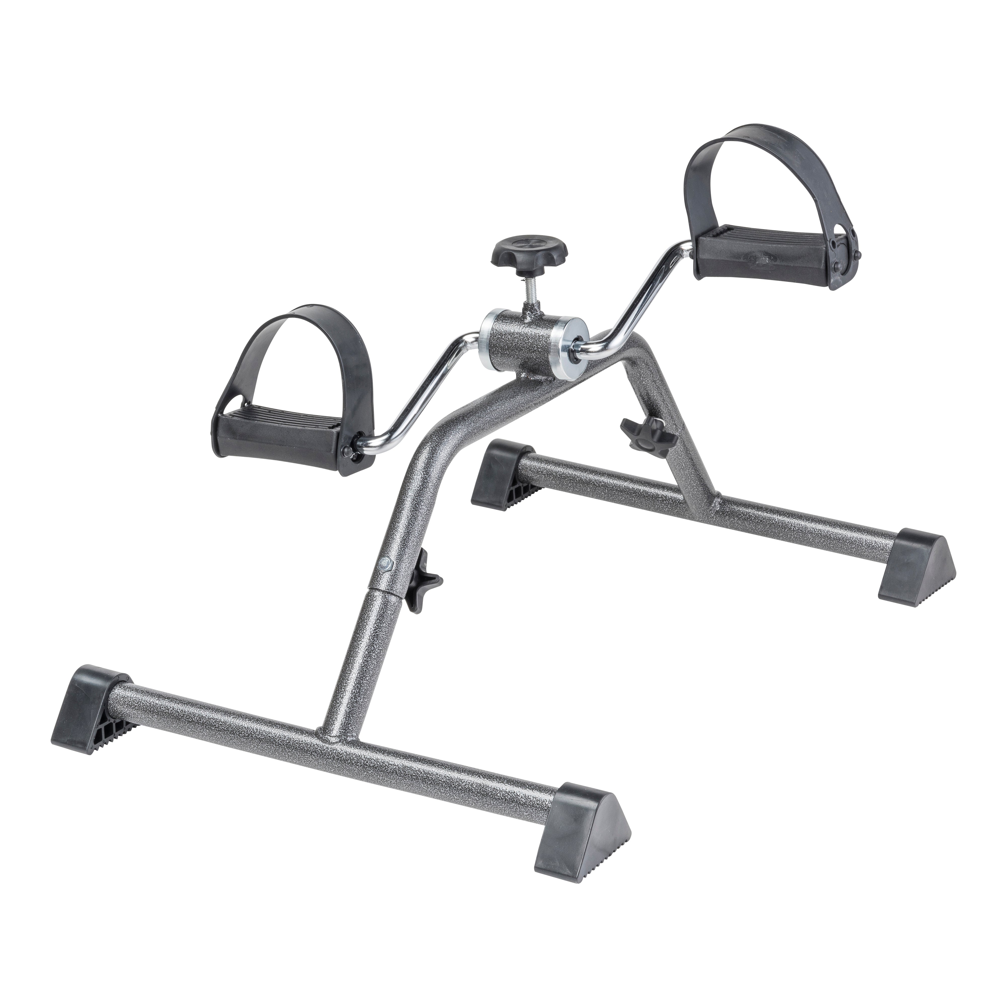 Small exercise bike with handlebars on a white background