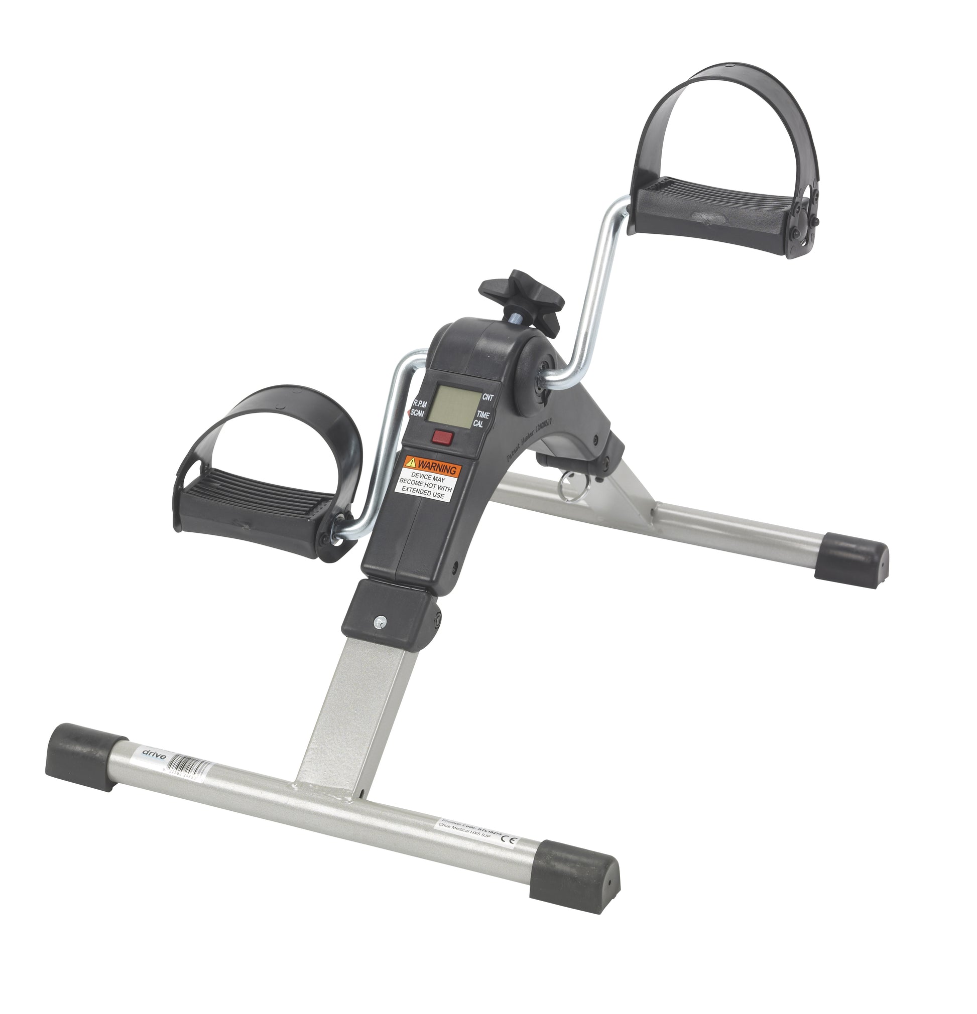 Step bike exercise device on a white background
