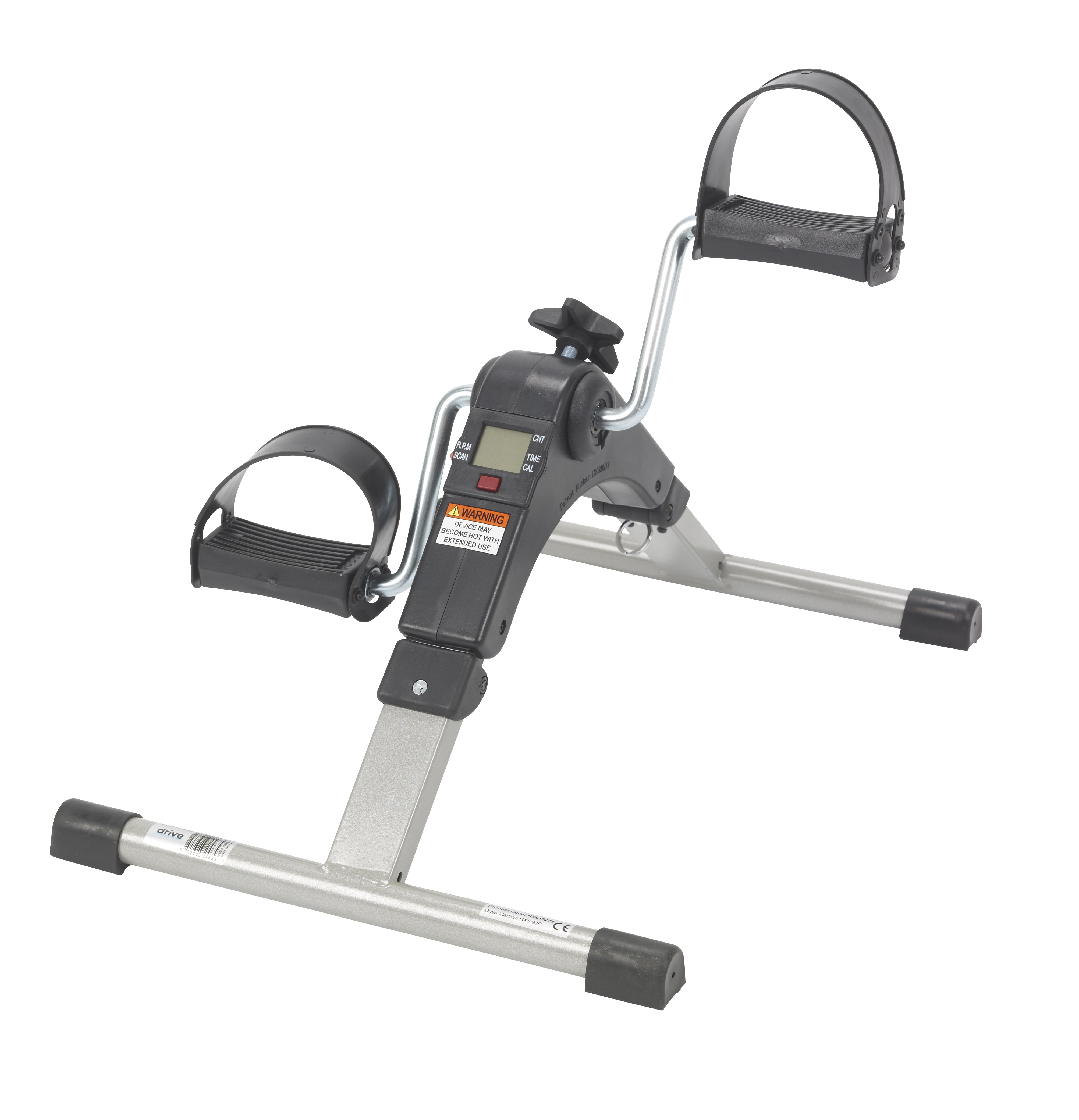 Step bike exercise device on a white background