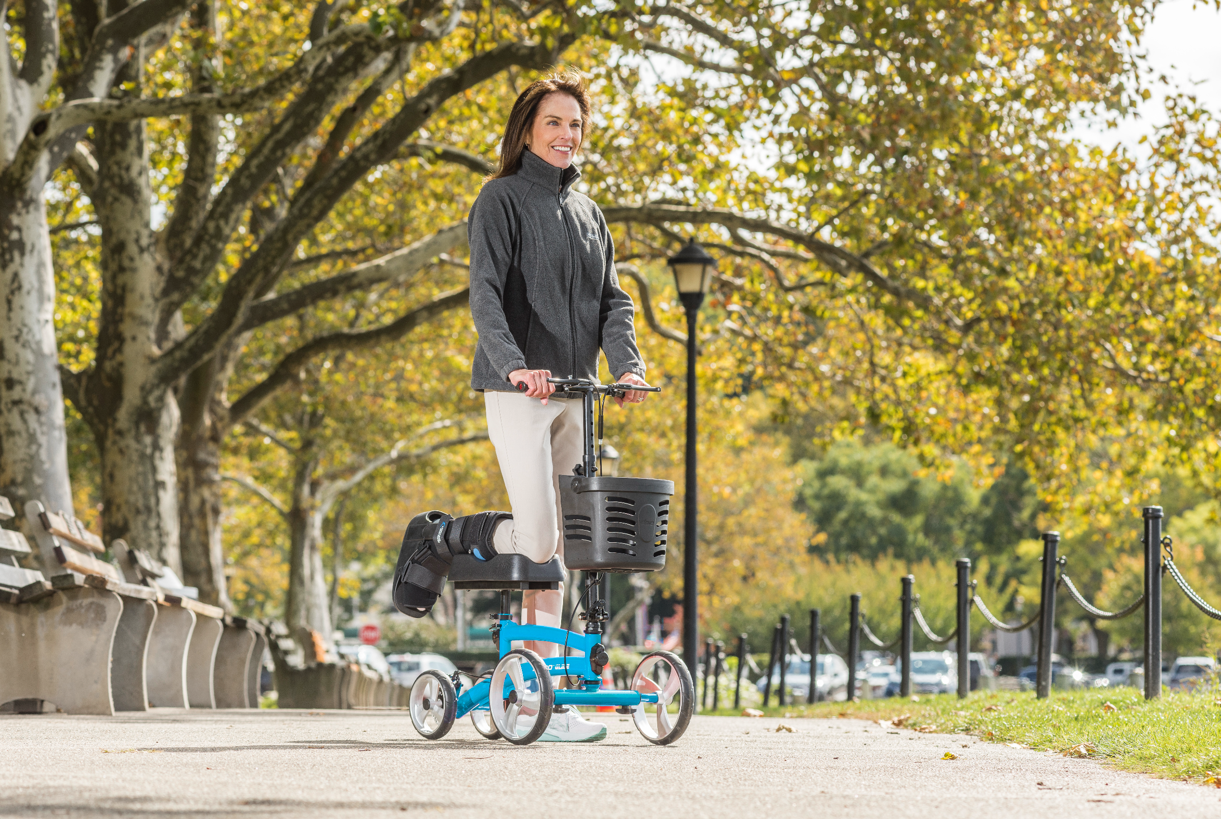Nitro Glide Knee Walker Blue - Rental