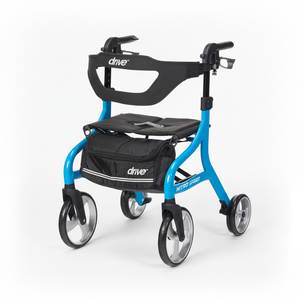 Nitro Sprint Rollator Blue - Rental