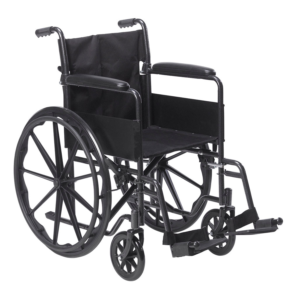 Silver Sport 1 Wheelchair 18" Fixed Arms Swing-Away Footrest