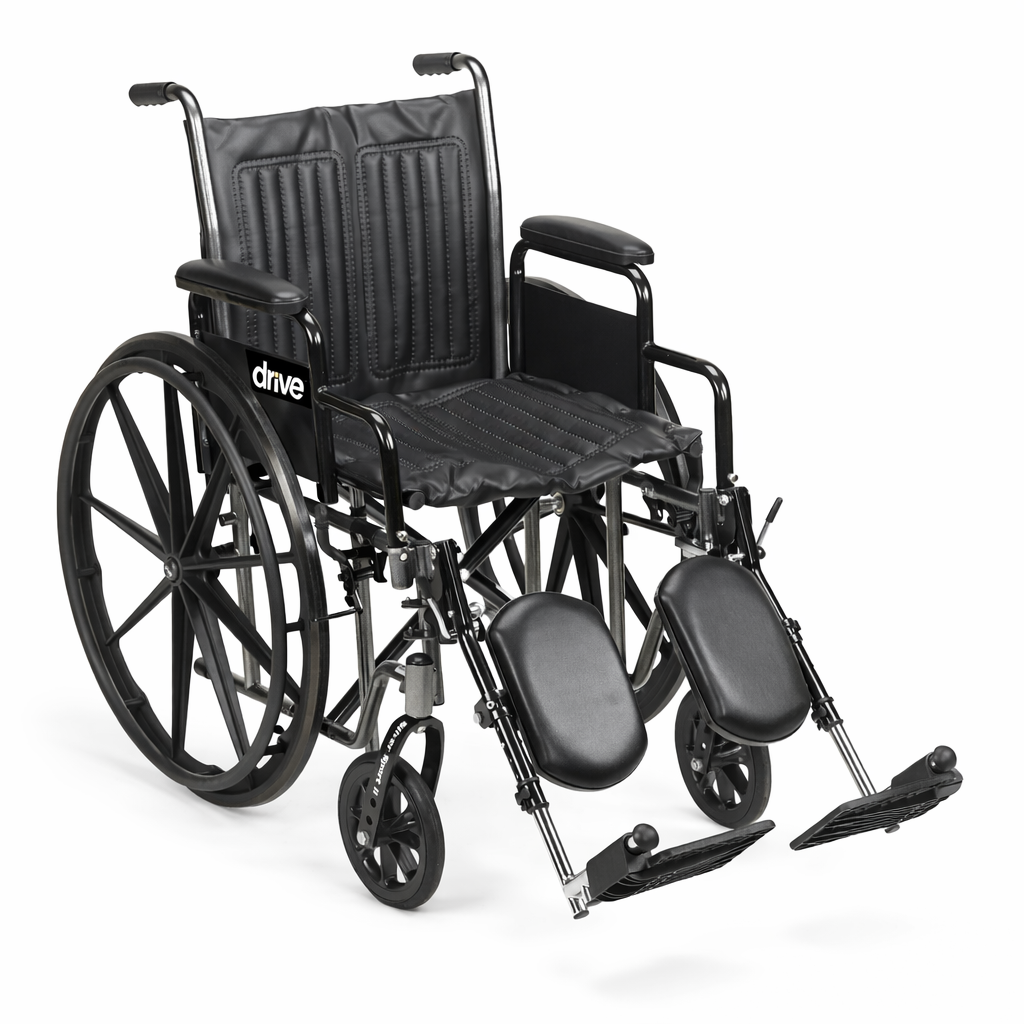 Silver Sport 2 Wheelchair 18" swing Away Elevating Legrest