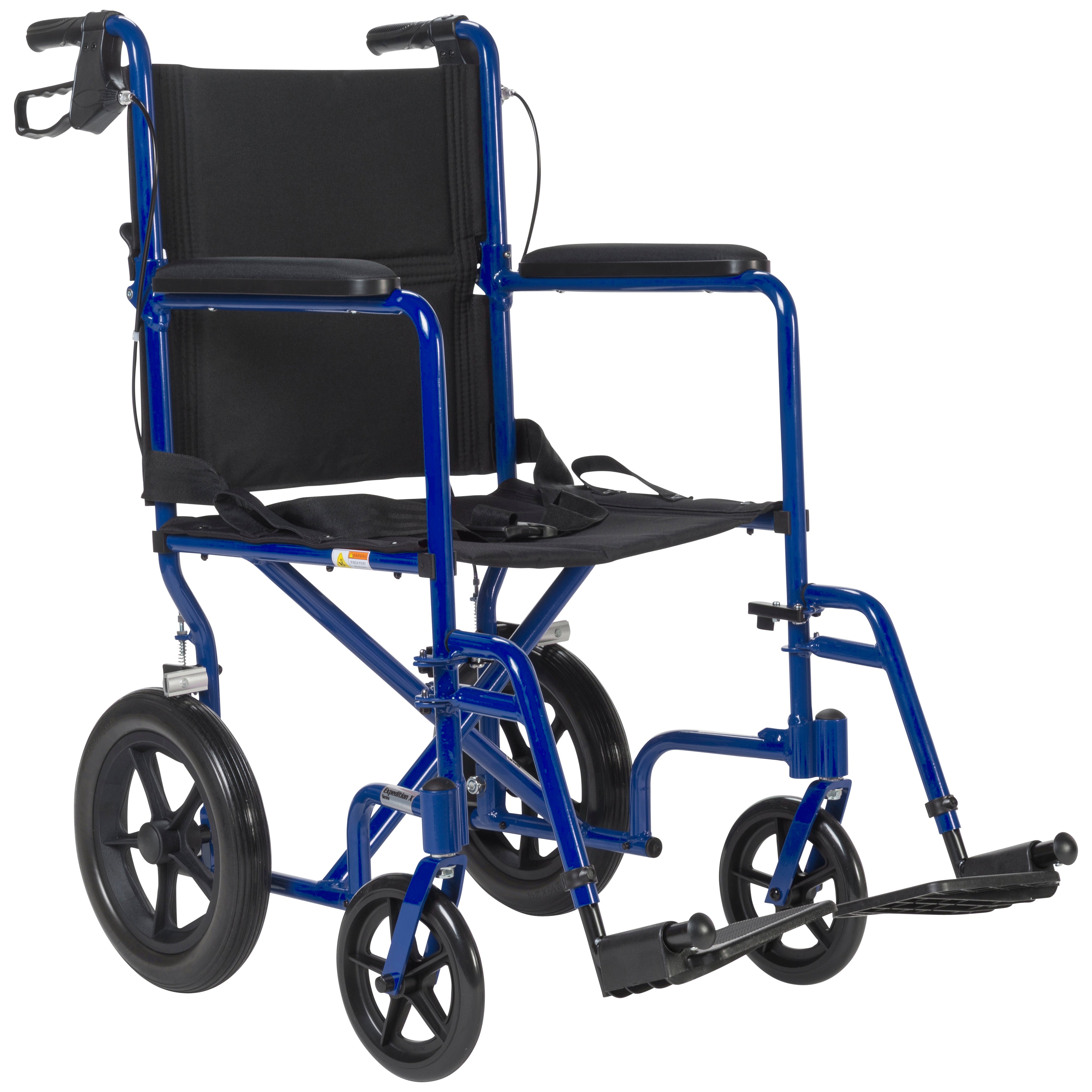 Expedition Lightweight Aluminum Transport Chair Light Blue