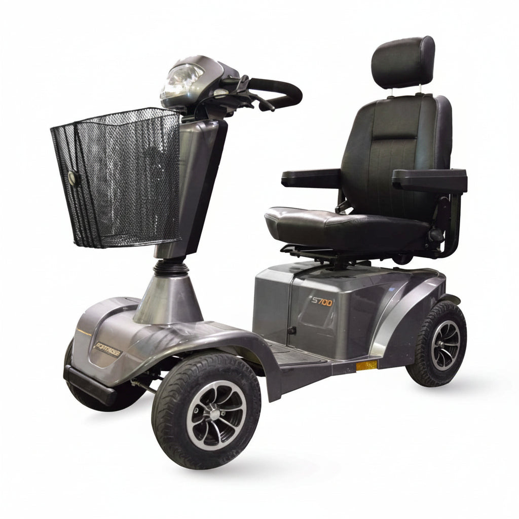 Sunrise Fortress S700 4-Wheel, Luxury Performance  Scooter, Carbon Grey Metallic