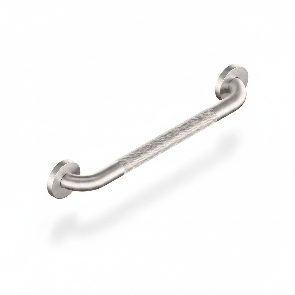 Health Craft 18-Inch Easy Mount Grab Bar Knurled Stainless Steel