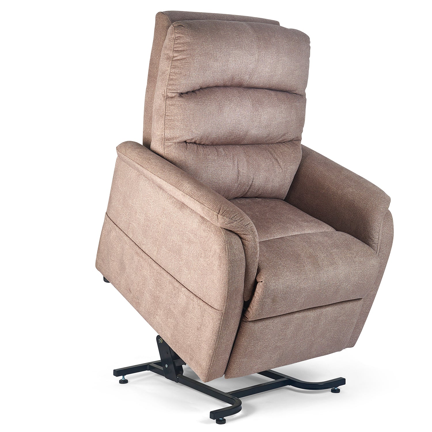 Beige lift chair on a white background