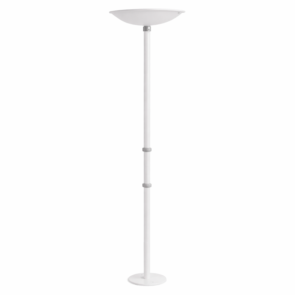 White floor U Pole with a white background