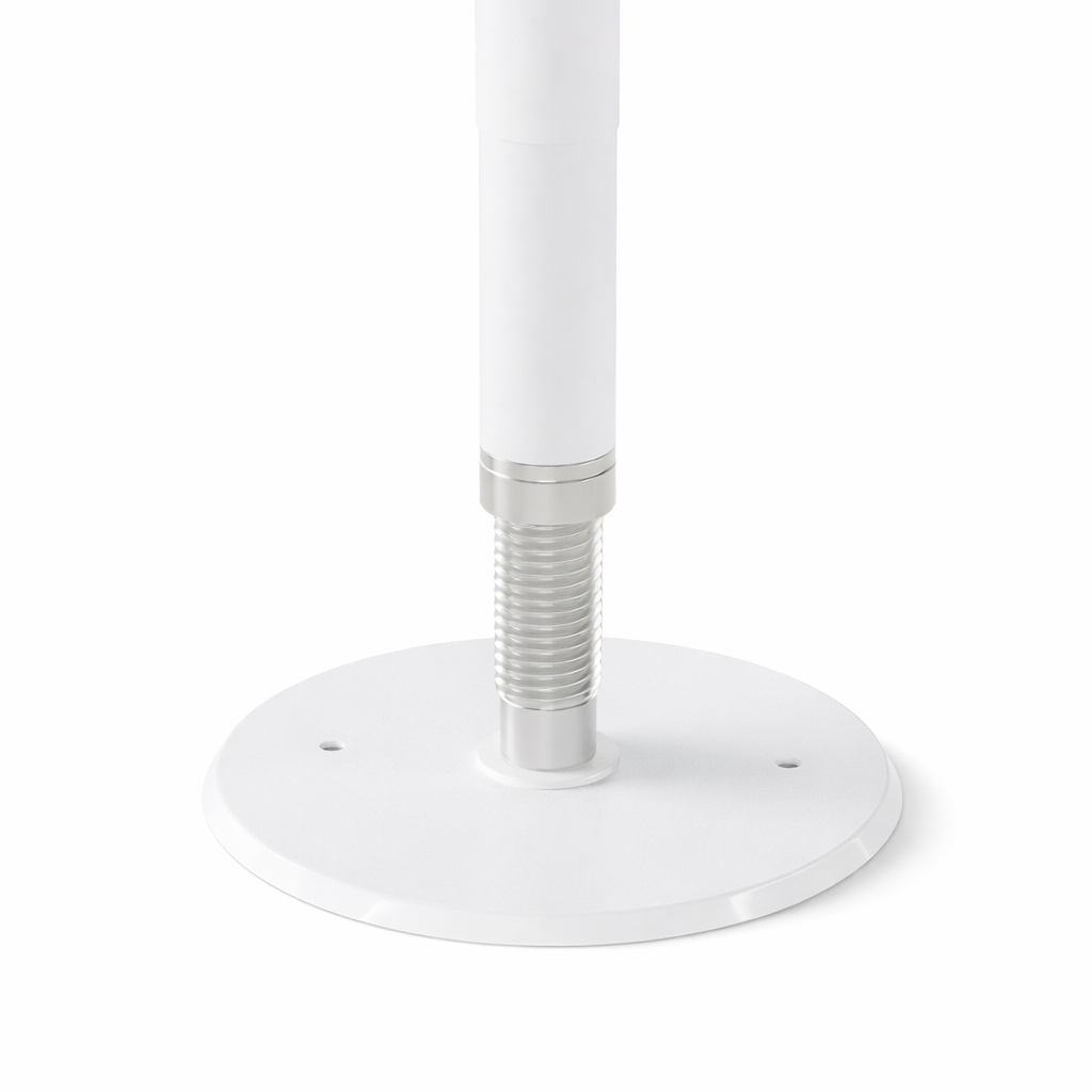U Pole bottom part for floor on a white background