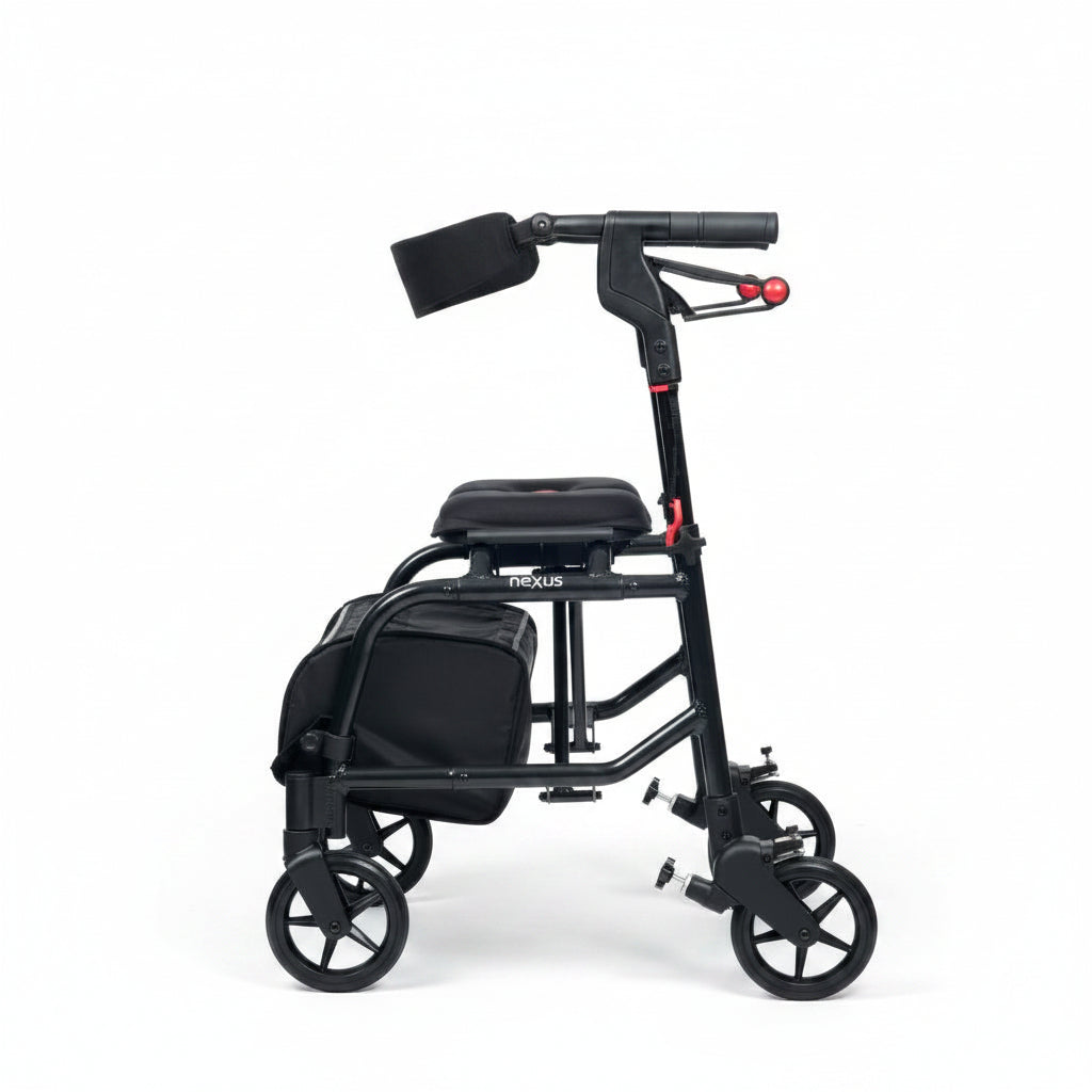 Nexus One Low 20" Rollator Black