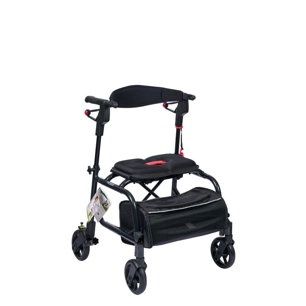 Nexus One Supper Low 17" Rollator Black