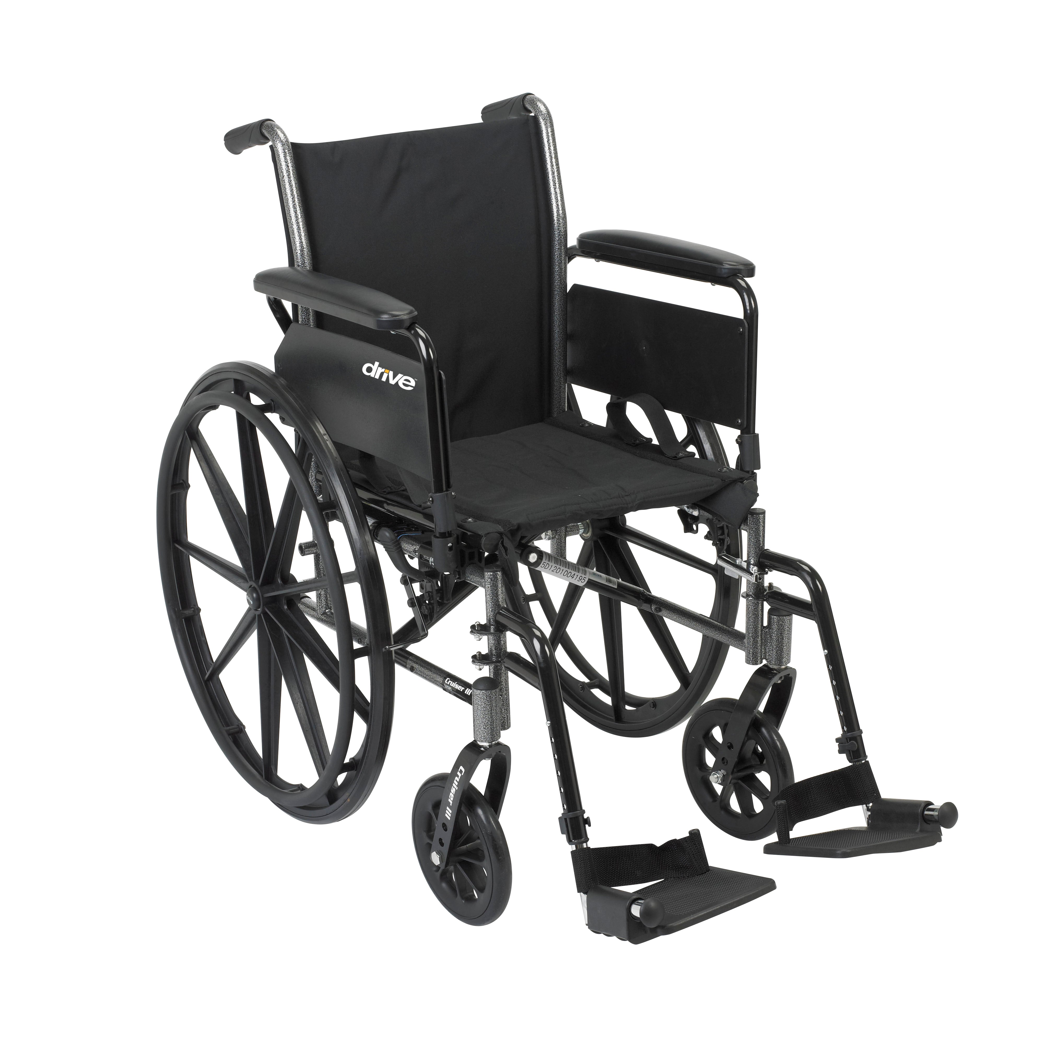 Cruiser III Wheelchair 18" Black - Rental