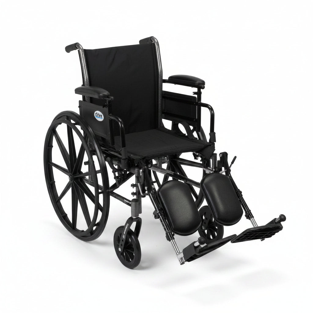 Cruiser III Wheelchair 18" Elevating Legrest Black - Rental