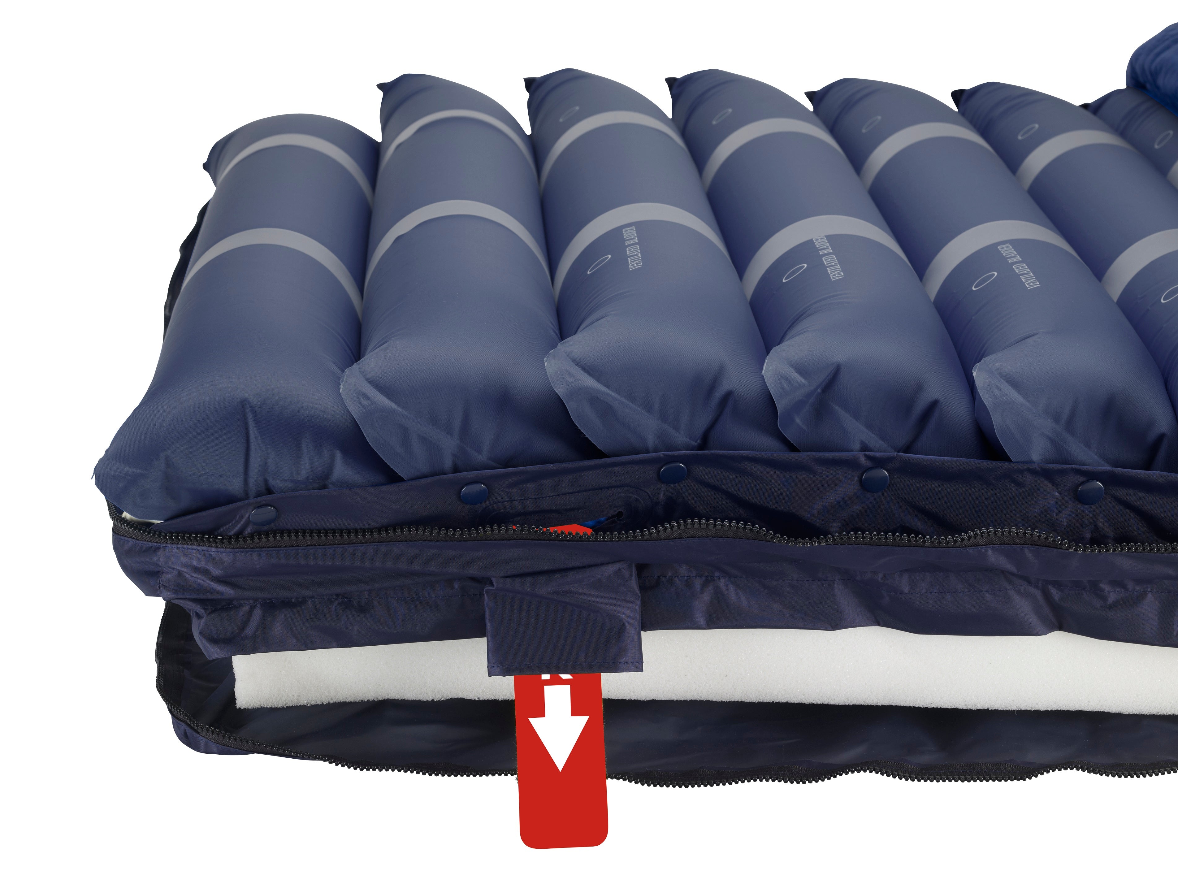 Med-Aire Assure 5" Air + 3" Foam Base Alternating Pressure & Low Air Loss Mattress System W/Pump