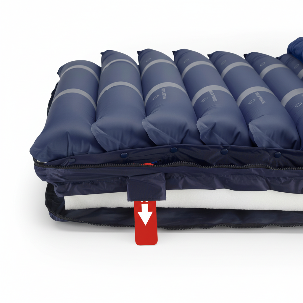 Med-Aire Assure 5" Air + 3" Foam Base Alternating Pressure & Low Air Loss Mattress System W/Pump