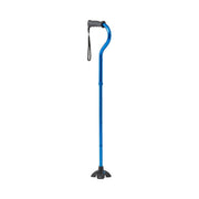 Folding Offset 4 Point Cane Blue