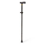 Folding T Handle Cane Aluminum Black