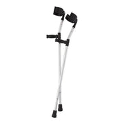 Pair of crutches on a white background