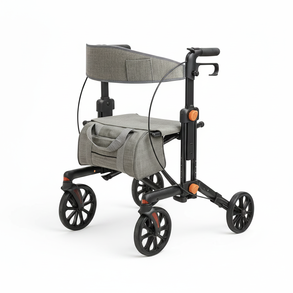 Stride 3 In 1 Rollator - Black and Grey