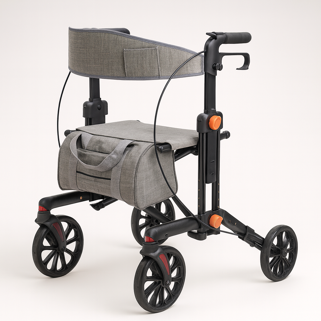 Stride 3 In 1 Rollator - Black and Grey - Rental
