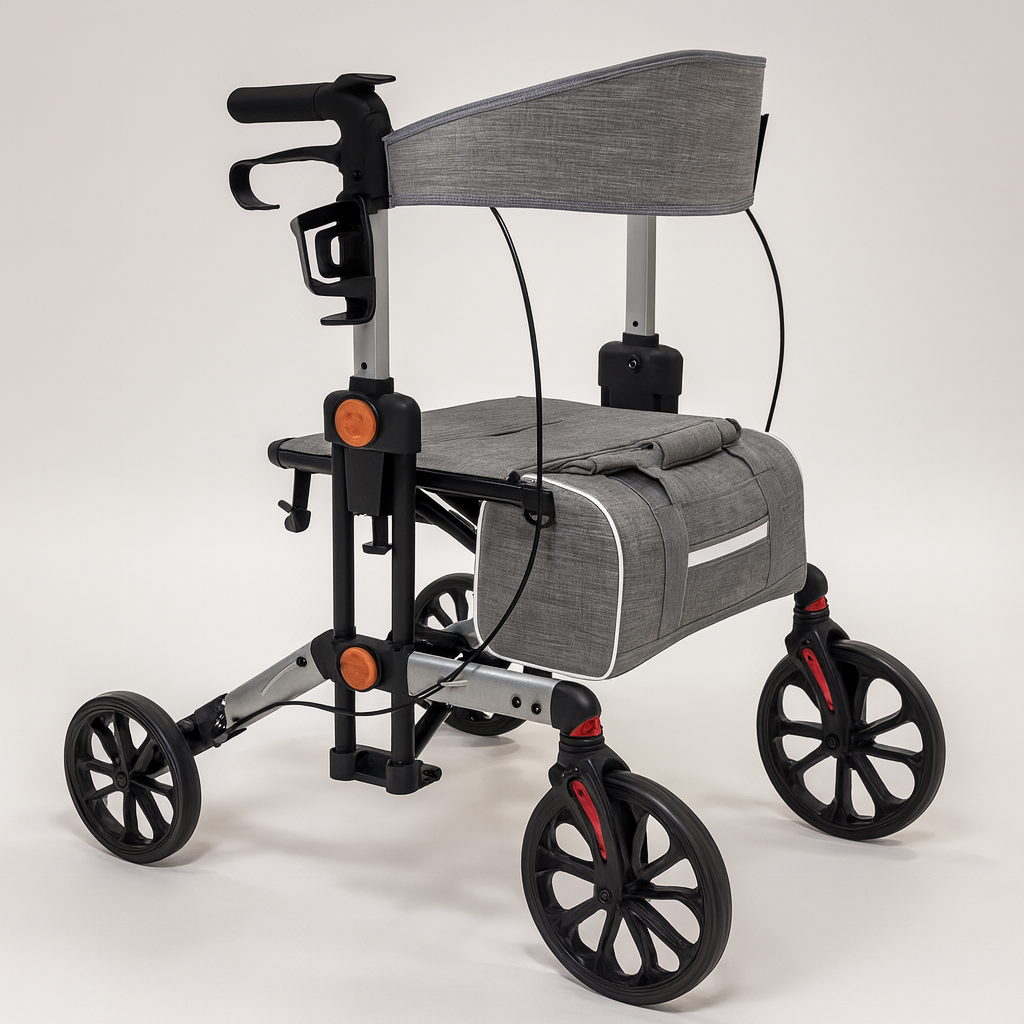 Stride 3 In 1 Rollator - Black and Grey - Rental
