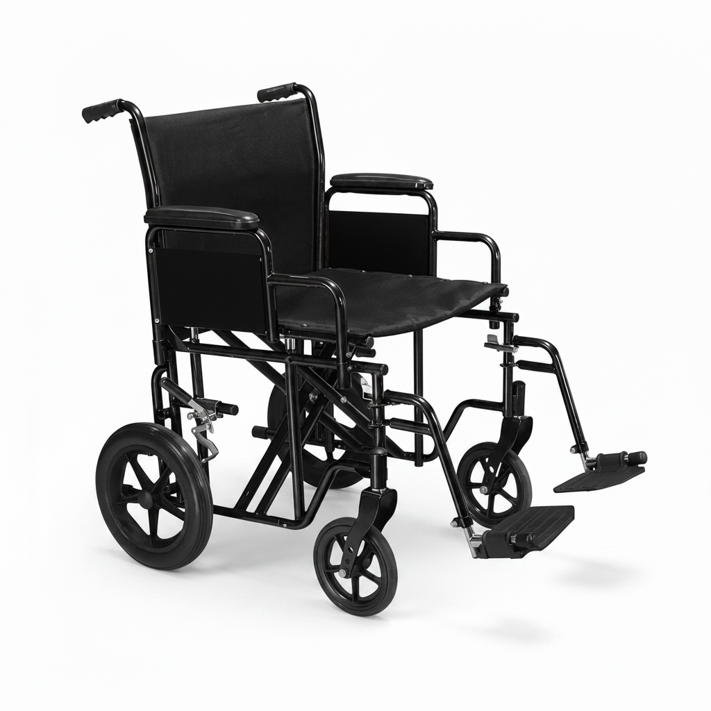 Heavy Duty Transport Chair 22"
