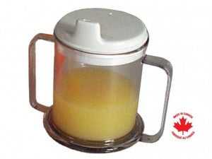 Parson Double Handle Mug W/Lid