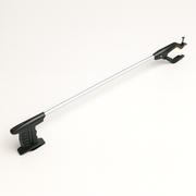 Black reacher stick for living aid on a white background