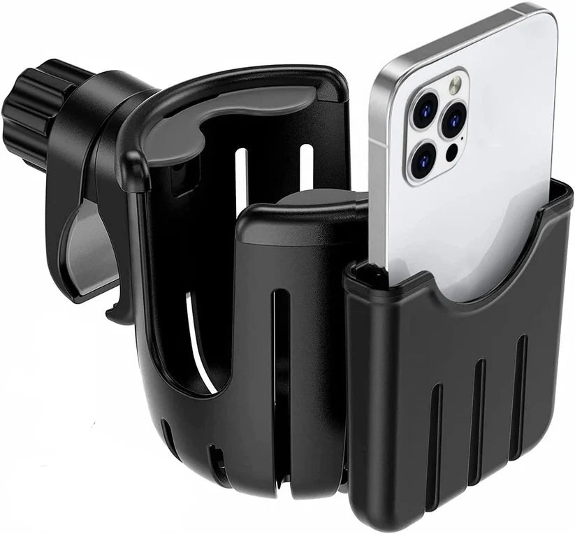 Cup & Phone Holder for Travel Buggy Dash Powered Wheelchair