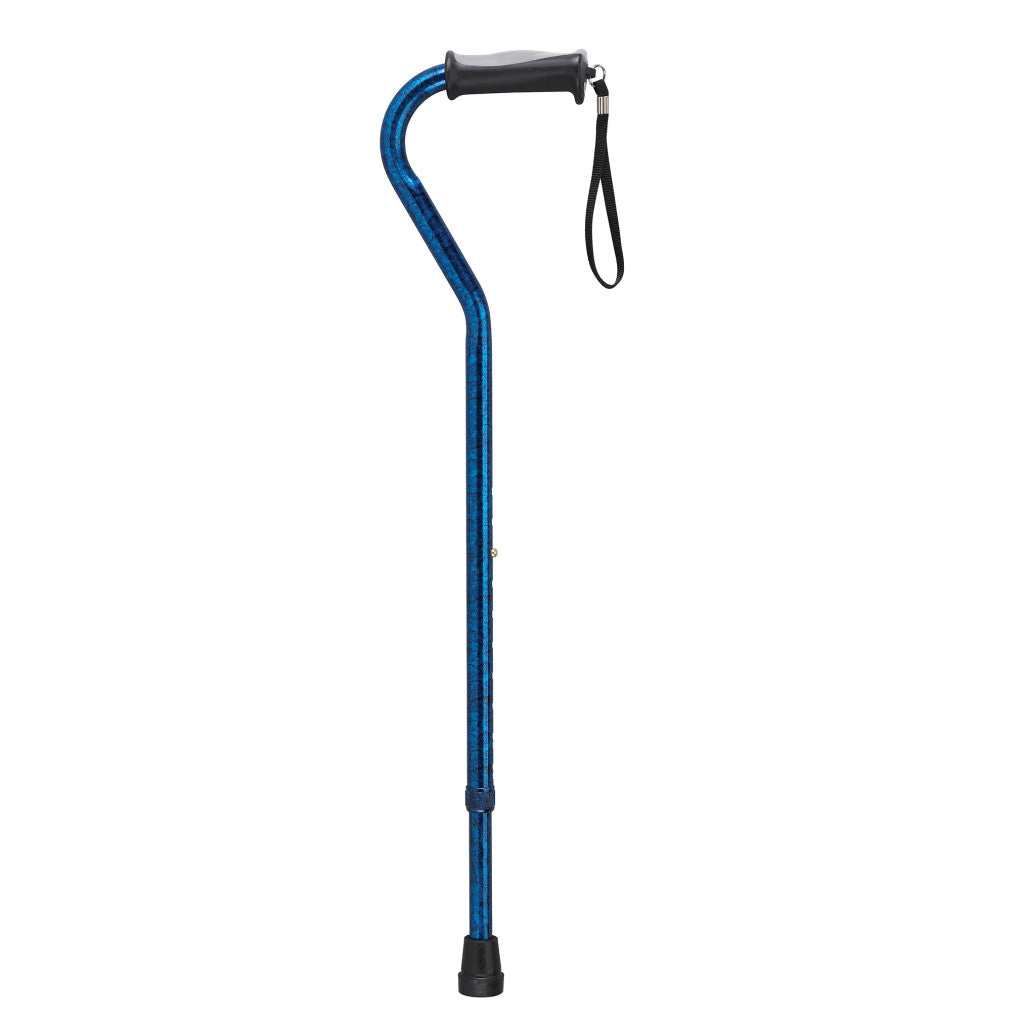 Gel Grip Aluminum Offset Cane Height Adjustable