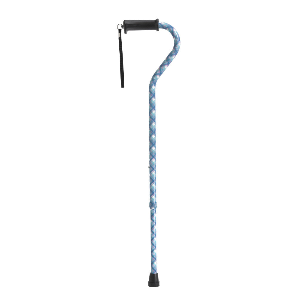 Gel Grip Aluminum Offset Cane Height Adjustable