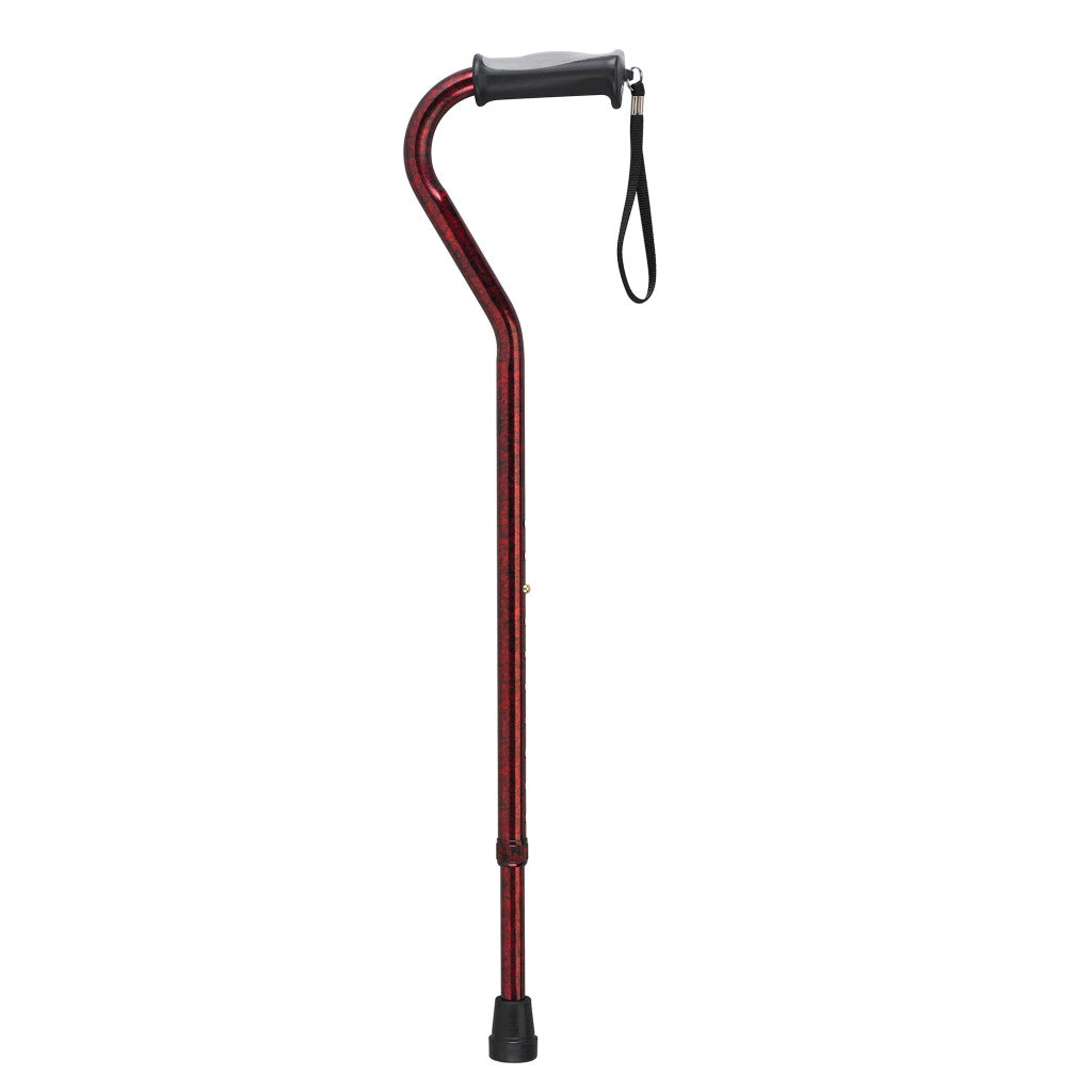 Gel Grip Aluminum Offset Cane Height Adjustable