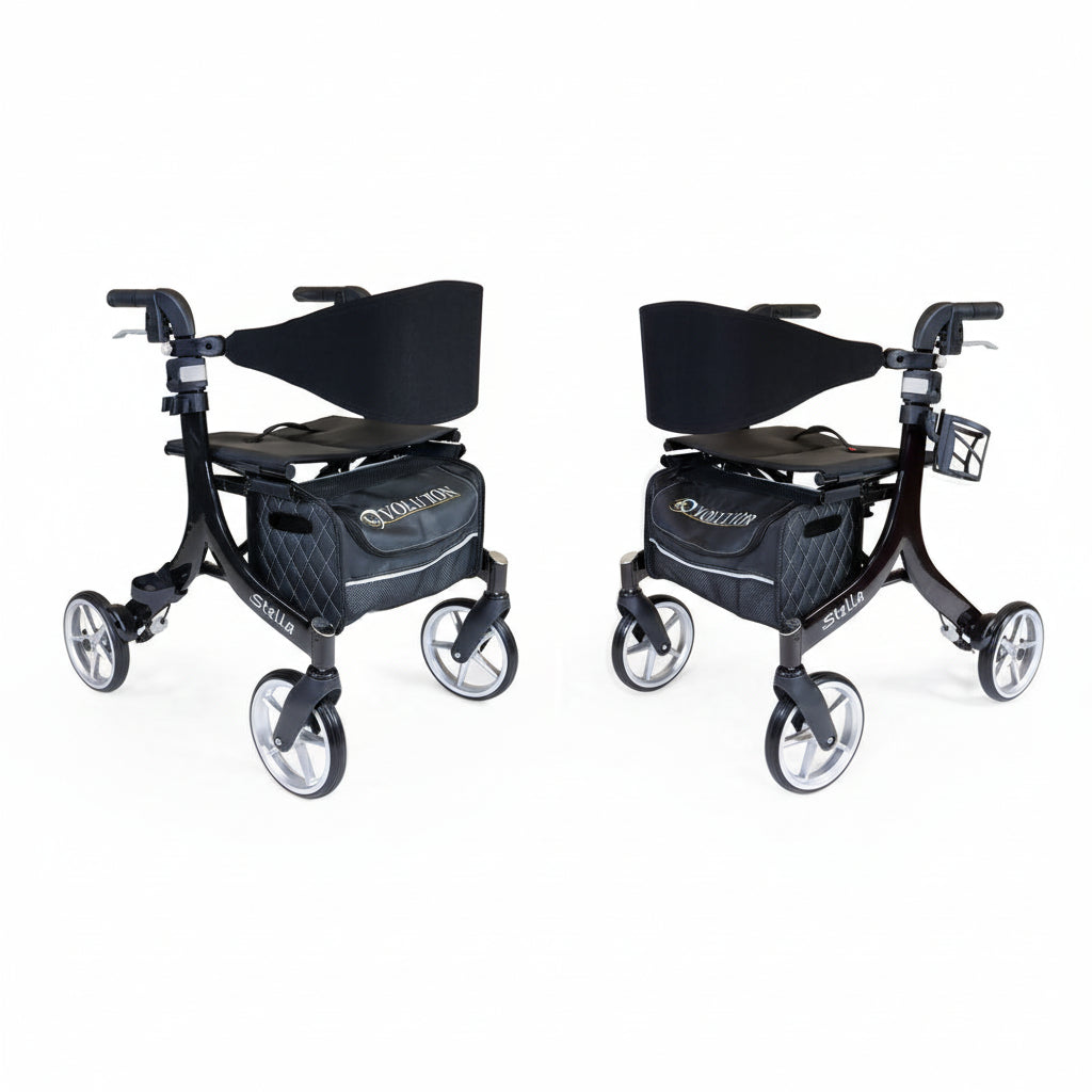 Stella Rollator 20"Hd-Black - Rental