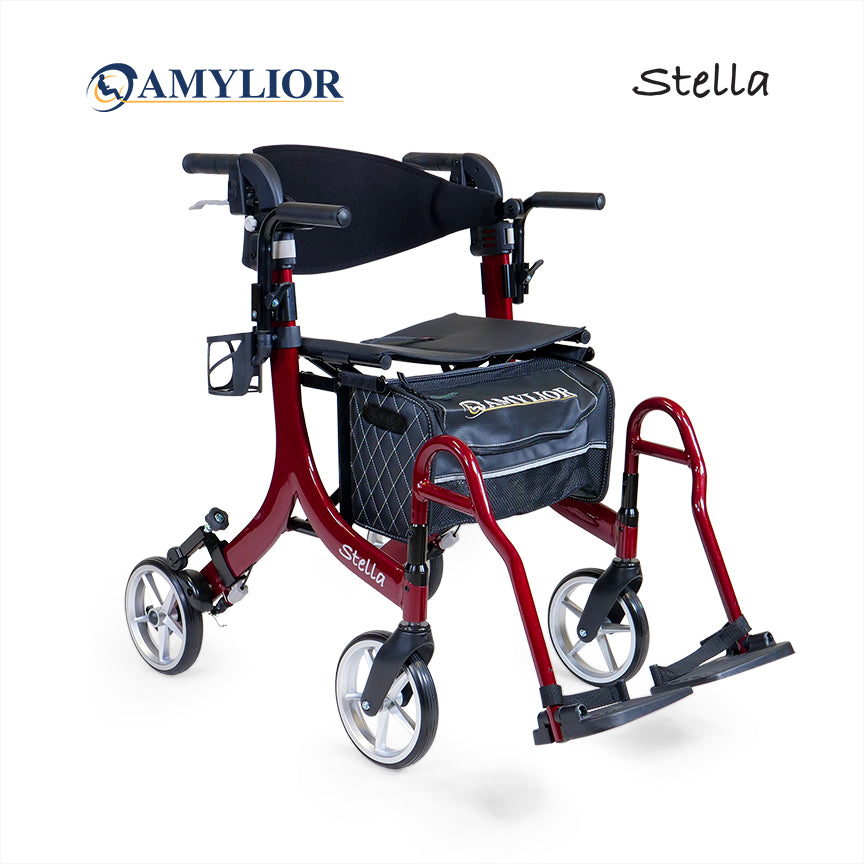 Stella Rollator Chair 20''- Red